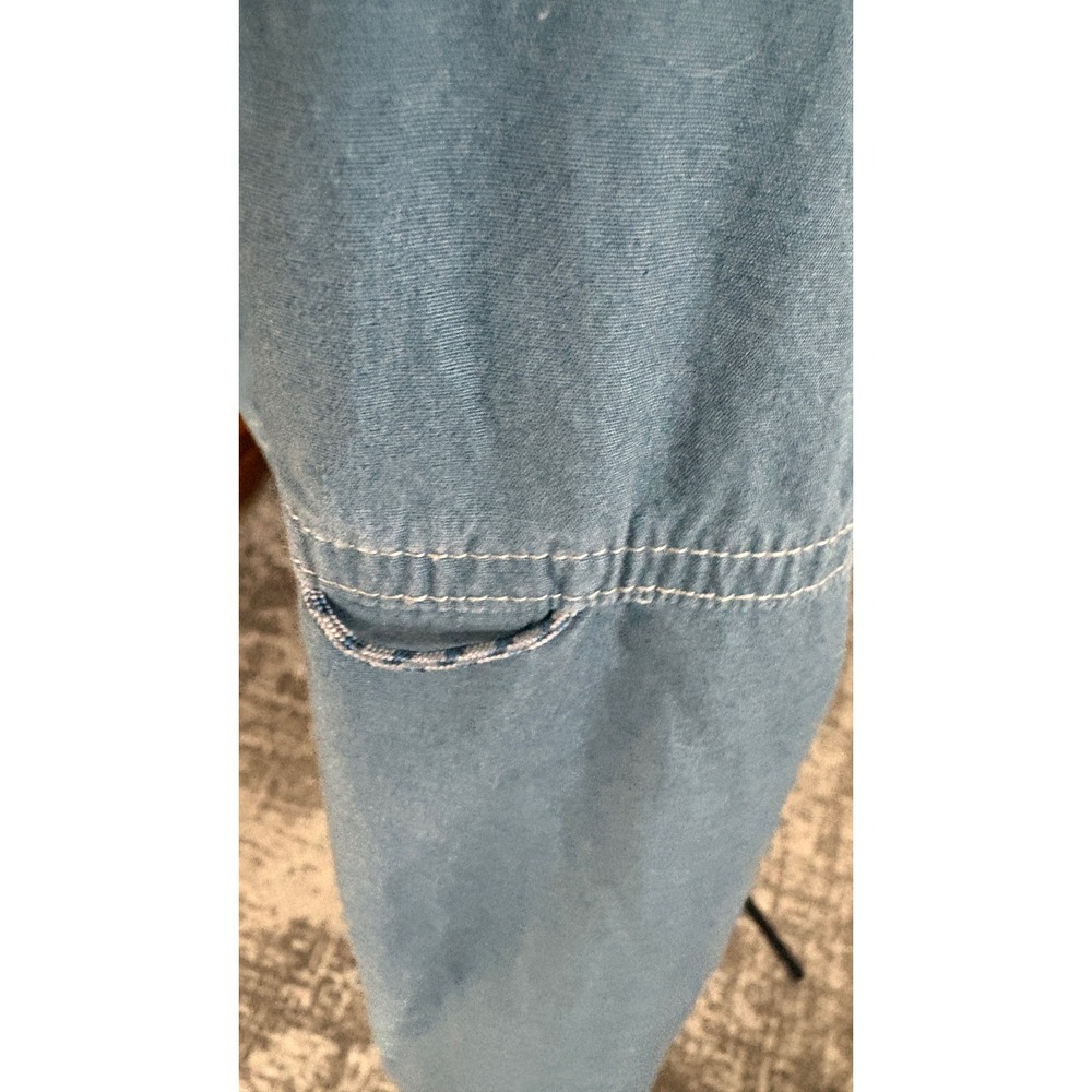 Cabelas Mens 2XL Blue Long Sleeve Fishing Shirt Ventilated Button Up Utility - Picture 6 of 7